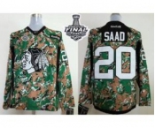 nhl jerseys chicago blackhawks #20 saad camo[2015 stanley cup]