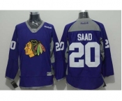 nhl jerseys chicago blackhawks #20 saad purple