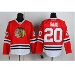 nhl jerseys chicago blackhawks #20 saad red