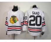 nhl jerseys chicago blackhawks #20 saad white[2015 new classic]