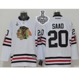 nhl jerseys chicago blackhawks #20 saad white[2015 winter classic][2015 stanley cup]