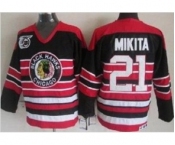 nhl jerseys chicago blackhawks #21 mikita black-red[75th]