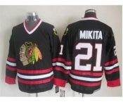 nhl jerseys chicago blackhawks #21 mikita black