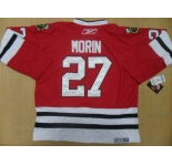 nhl jerseys chicago blackhawks #27 morin red