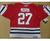 nhl jerseys chicago blackhawks #27 morin red