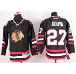 nhl jerseys chicago blackhawks #27 oduya black[2014 new stadium][oduya]
