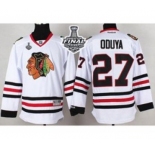 nhl jerseys chicago blackhawks #27 oduya white[2015 stanley cup][oduya]