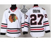 nhl jerseys chicago blackhawks #27 oduya white[2015 stanley cup][oduya]