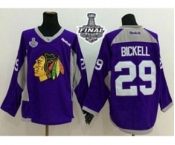nhl jerseys chicago blackhawks #29 bickell purple[2015 stanley cup]