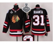 nhl jerseys chicago blackhawks #31 raanta black Autographed[2015 stanley cup][raanta]