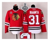 nhl jerseys chicago blackhawks #31 raanta red Autographed[2015 stanley cup][raanta]
