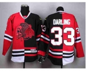 nhl jerseys chicago blackhawks #33 darling black-red[split][the skeleton head][darling]