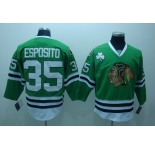 nhl jerseys chicago blackhawks #35 esposito green