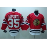 nhl jerseys chicago blackhawks #35 esposito red ccm