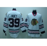 nhl jerseys chicago blackhawks #39 huet white