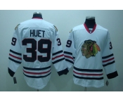 nhl jerseys chicago blackhawks #39 huet white