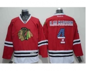 nhl jerseys chicago blackhawks #4 hjalmarsson red[national flag version]