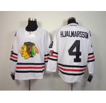 nhl jerseys chicago blackhawks #4 hjalmarsson white[2015 new classic]