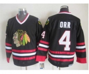 nhl jerseys chicago blackhawks #4 orr black