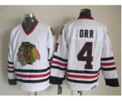 nhl jerseys chicago blackhawks #4 orr white