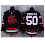 nhl jerseys chicago blackhawks #50 crawford black [2014 new]