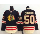 nhl jerseys chicago blackhawks #50 crawford black[2015 new classic]
