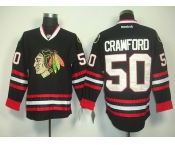 nhl jerseys chicago blackhawks #50 crawford black