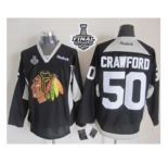 nhl jerseys chicago blackhawks #50 crawford black[new][2015 stanley cup]