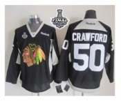 nhl jerseys chicago blackhawks #50 crawford black[new][2015 stanley cup]
