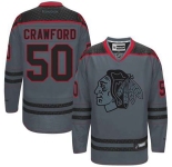 nhl jerseys chicago blackhawks #50 crawford grey