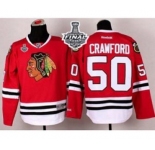 nhl jerseys chicago blackhawks #50 crawford red[2015 stanley cup]
