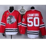 nhl jerseys chicago blackhawks #50 crawford red[the skeleton head][2015 stanley cup]