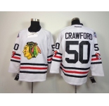 nhl jerseys chicago blackhawks #50 crawford white[2015 new classic]