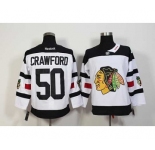 nhl jerseys chicago blackhawks #50 crawford white[2016 stadium]