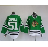 nhl jerseys chicago blackhawks #51 brian campbell green
