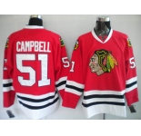 nhl jerseys chicago blackhawks #51 brian campbell red