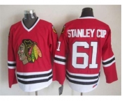 nhl jerseys chicago blackhawks #61 stanleycup red