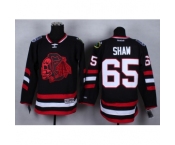 nhl jerseys chicago blackhawks #65 shaw black-1 [2014 new]