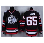 nhl jerseys chicago blackhawks #65 shaw black [2014 new]