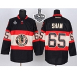 nhl jerseys chicago blackhawks #65 shaw black New Third[2015 stanley cup]