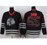 nhl jerseys chicago blackhawks #65 shaw black ice[the skeleton head]