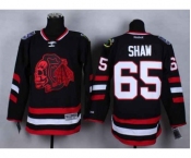 nhl jerseys chicago blackhawks #65 shaw black[2014 new stadium][the skeleton head]