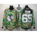 nhl jerseys chicago blackhawks #65 shaw camo[2015 stanley cup]