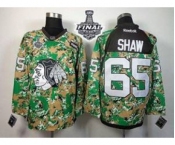 nhl jerseys chicago blackhawks #65 shaw camo[2015 stanley cup]
