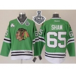 nhl jerseys chicago blackhawks #65 shaw green[2015 stanley cup]