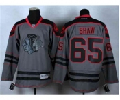 nhl jerseys chicago blackhawks #65 shaw grey