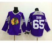 nhl jerseys chicago blackhawks #65 shaw purple
