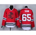 nhl jerseys chicago blackhawks #65 shaw red[the skeleton head]