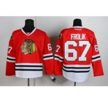 nhl jerseys chicago blackhawks #67 frolik red