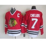 nhl jerseys chicago blackhawks #7 chelios red[patch C][chelios]